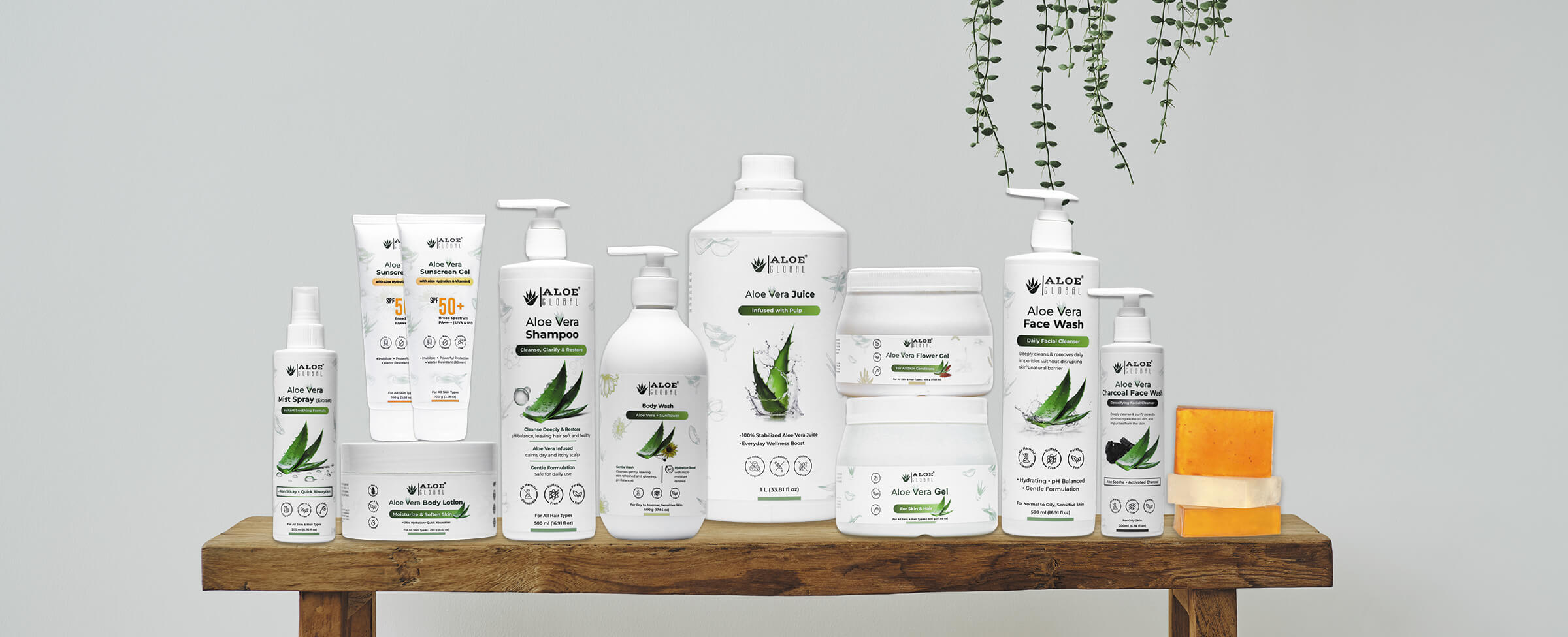 Our aloe vera products