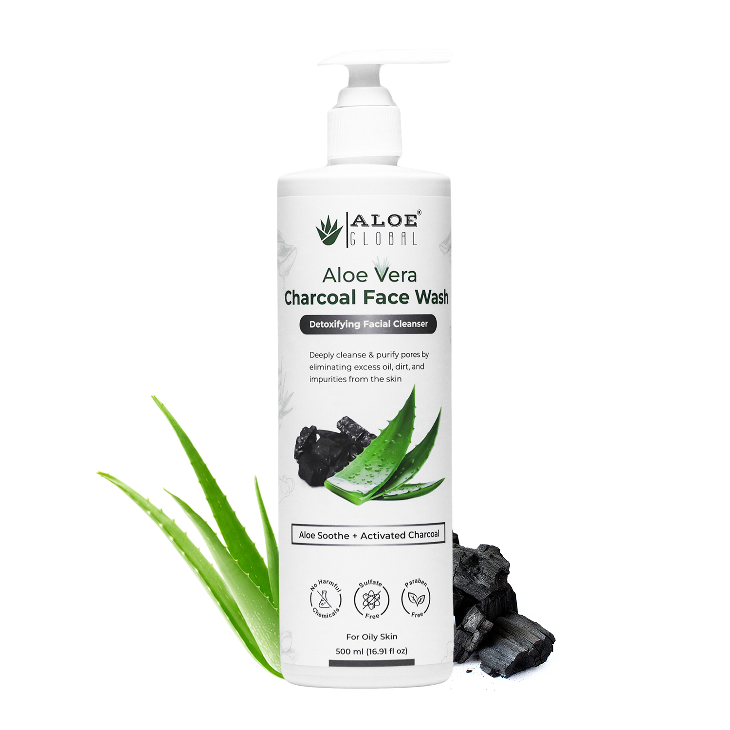 Aloe Vera Charcoal Face Wash