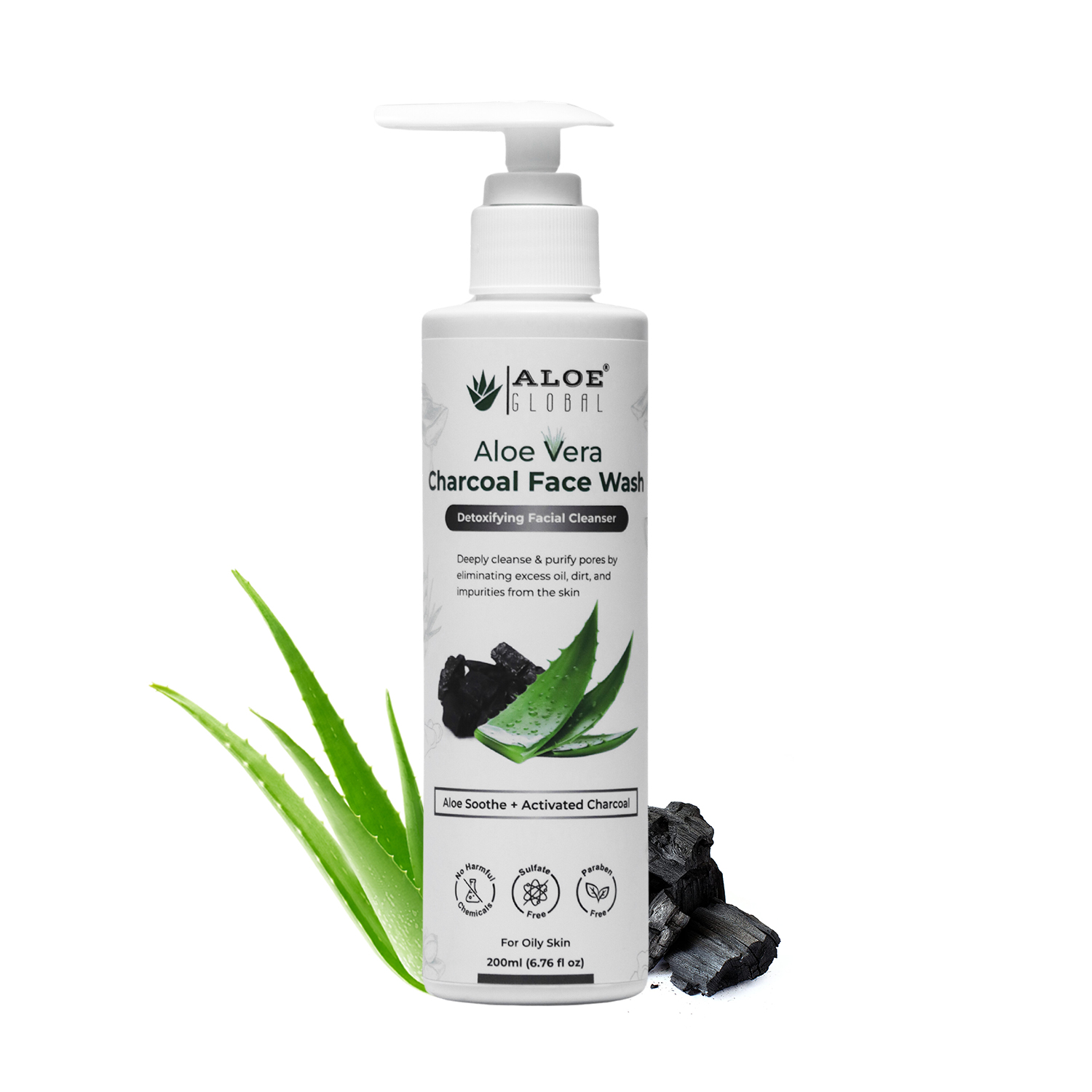 Aloe Vera Charcoal Face Wash